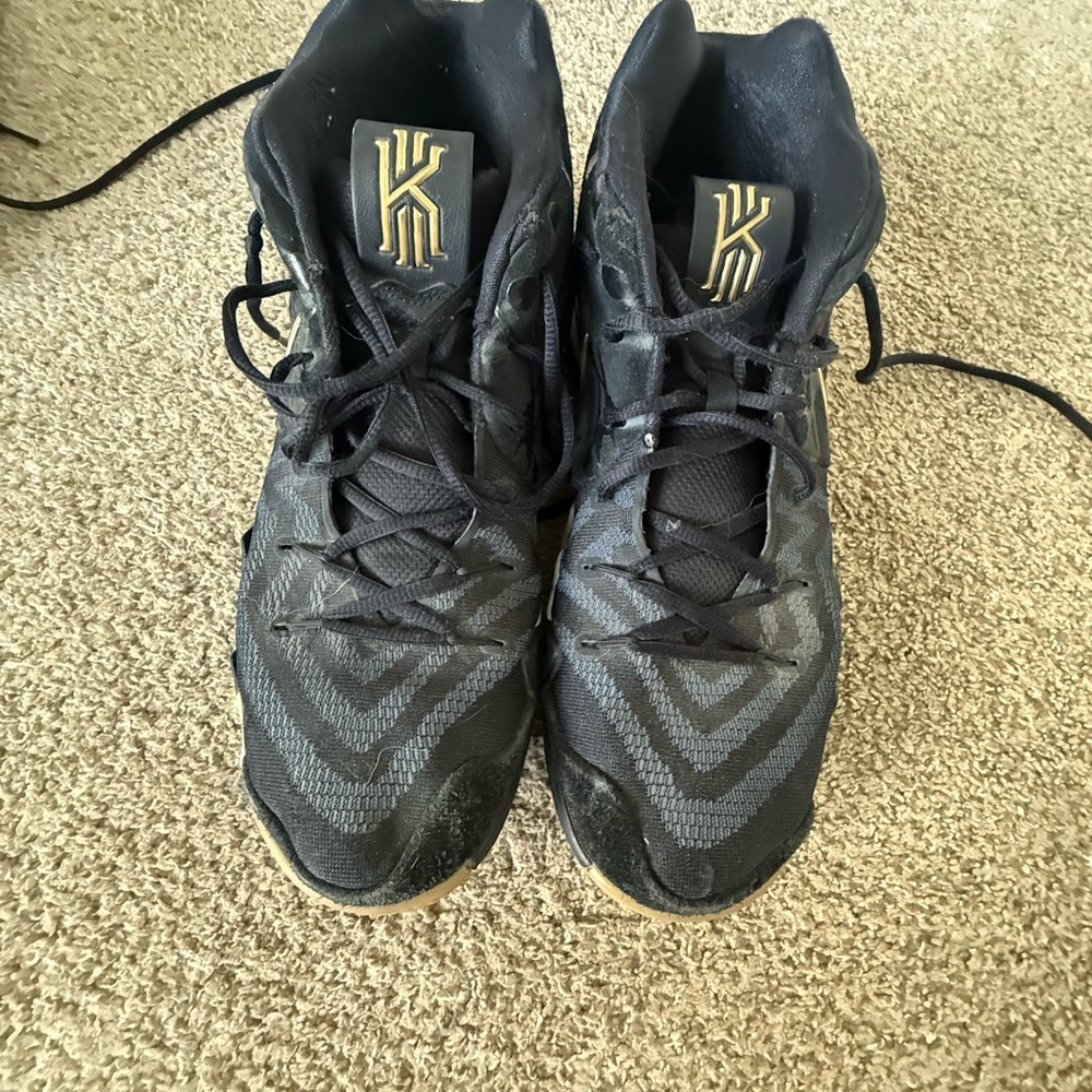 Nike Black and Gold Athletic Shoes